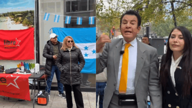 Repudiable: Salvador Nasralla arremete contra migrantes hondureños que ejercían sus derechos políticos en una acera de Washington